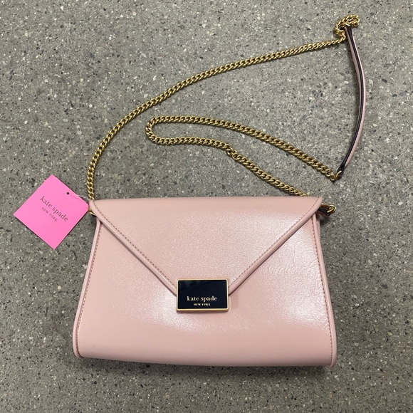 NWT Kate Spade Anna Medium Envelope Bag in Mochi Pink Color - Picture 3 of 15